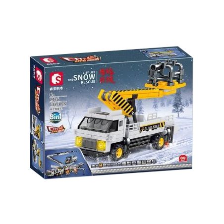 SEMBO 2736 2737 2738 2739 2740 2741 2742 2743 non  CỨU HỘ TUYẾT 8 TỔ HỢP PHƯƠNG TIỆN VẬN CHUYỂN TÀI NGUYÊN HẠNG NẶNG XE TẦM CAO TẢI KHẨN CẤP CẦN CẨU GẮN TRÊN TAY THẲNG MÁY ĐẦM XÚC BÁNH LỐP LẬT DỌN bộ đồ chơi xếp lắp ráp ghép mô hình City CITY LIFE THE SNOW RESCUE Thành Phố 1068 khối