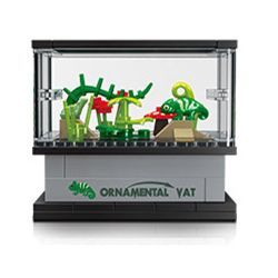 JIESTAR 59220 non  THẾ GIỚI VI MÔ HỘP XEM THÚ CƯNG BÒ SÁT bộ đồ chơi xếp lắp ráp ghép mô hình REPTILE 63 khối