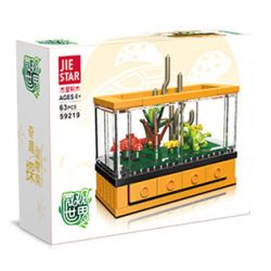 JIESTAR 59219 non  MÔ HÌNH THU NHỎ HỘP XEM RÙA bộ đồ chơi xếp lắp ráp ghép mô hình TURTLE 63 khối