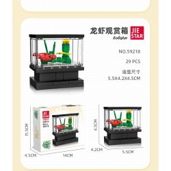 JIESTAR 59219 non  MÔ HÌNH THU NHỎ HỘP XEM RÙA bộ đồ chơi xếp lắp ráp ghép mô hình TURTLE 63 khối