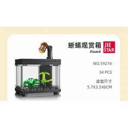 JIESTAR 59219 non  MÔ HÌNH THU NHỎ HỘP XEM RÙA bộ đồ chơi xếp lắp ráp ghép mô hình TURTLE 63 khối