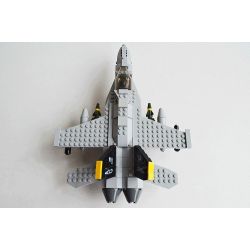 GUDI 600031A 6018 non  MÁY BAY CHIẾN ĐẤU F-18 bộ đồ chơi xếp lắp ráp ghép mô hình Military Army F18 HORNET FIGHTER Quân Sự Bộ Đội 284 khối