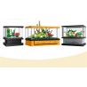 JIESTAR 59217 non  THẾ GIỚI VI MÔ BỂ CÁ bộ đồ chơi xếp lắp ráp ghép mô hình FISH TANK 34 khối
