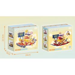 GEKKOSHA 801103 non  ẢO TƯỞNG CỦA TRÁI TIM NGÔI NHÀ MA THUẬT VUI NHỘN bộ đồ chơi xếp lắp ráp ghép mô hình Girl MAKE FUN MAGICHOUSE Con Gái 847 khối