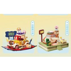 GEKKOSHA 801103 non  ẢO TƯỞNG CỦA TRÁI TIM NGÔI NHÀ MA THUẬT VUI NHỘN bộ đồ chơi xếp lắp ráp ghép mô hình Girl MAKE FUN MAGICHOUSE Con Gái 847 khối