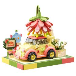 GEKKOSHA 801102 non  ẢO TƯỞNG CỦA TRÁI TIM TRẠM NHỊP MÙA XUÂN bộ đồ chơi xếp lắp ráp ghép mô hình Girl LOVELY SPRING Con Gái 801 khối