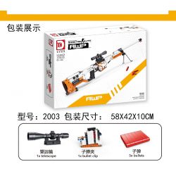 DK 2003 non  SÚNG BẮN TỈA AWP bộ đồ chơi xếp lắp ráp ghép mô hình  Kỹ Thuật Công Nghệ Cao Mô Hình Phương Tiện 1716 khối