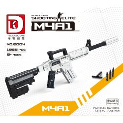 DK 2004 non  SÚNG CARBINE COLT M4A1 CỦA MỸ bộ đồ chơi xếp lắp ráp ghép mô hình  Kỹ Thuật Công Nghệ Cao Mô Hình Phương Tiện 1988 khối