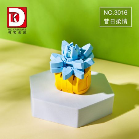 DK 3016 non  CỬA HÀNG HOA TRỒNG CÂY SỰ DỊU DÀNG NGÀY XƯA bộ đồ chơi xếp lắp ráp ghép mô hình Flowers 91 khối