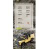 HAPPY BUILD PANGU YC-23029 23029 YC23029 non  HỘI THẢO YUJI LAND ROVER DEFENDER tỷ lệ 1:8 bộ đồ chơi xếp lắp ráp ghép mô hình ROCK GLGAN OFF-ROAD VEHICLE 3380 khối