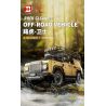 HAPPY BUILD PANGU YC-23029 23029 YC23029 non  HỘI THẢO YUJI LAND ROVER DEFENDER tỷ lệ 1:8 bộ đồ chơi xếp lắp ráp ghép mô hình ROCK GLGAN OFF-ROAD VEHICLE 3380 khối