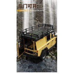 HAPPY BUILD PANGU YC-23029 23029 YC23029 non  HỘI THẢO YUJI LAND ROVER DEFENDER tỷ lệ 1:8 bộ đồ chơi xếp lắp ráp ghép mô hình ROCK GLGAN OFF-ROAD VEHICLE 3380 khối