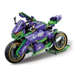 DK 5008 non  XE MÁY EVO-01 bộ đồ chơi xếp lắp ráp ghép mô hình EVO-01 MOTORCYCLE 998 khối