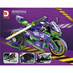 DK 5008 non  XE MÁY EVO-01 bộ đồ chơi xếp lắp ráp ghép mô hình EVO-01 MOTORCYCLE 998 khối
