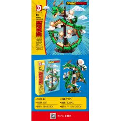 DK 5007 non  RỒNG BÓNG bộ đồ chơi xếp lắp ráp ghép mô hình Movie & Game DIVINE DRAGON Phim Và Trò Chơi 1826 khối