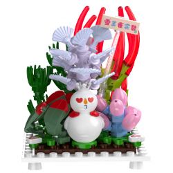 JAKI XWZB-23022 23022 XWZB23022 non  MIXUE ICE CITY SNOW KING BIRD THỰC SỰ ĐƯỢC KHEN NGỢI bộ đồ chơi xếp lắp ráp ghép mô hình