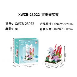 JAKI XWZB-23022 23022 XWZB23022 non  MIXUE ICE CITY SNOW KING BIRD THỰC SỰ ĐƯỢC KHEN NGỢI bộ đồ chơi xếp lắp ráp ghép mô hình