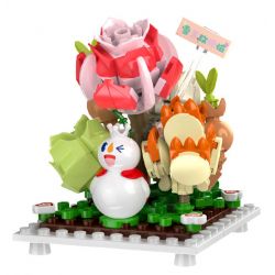 JAKI XWZB-23021 23021 XWZB23021 non  THÀNH PHỐ BĂNG MIXUE RẮC RỐI CỦA VUA TUYẾT MEI bộ đồ chơi xếp lắp ráp ghép mô hình