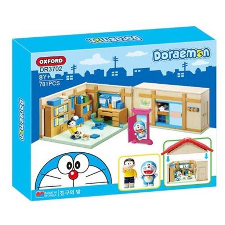 OXFORD DR3702 3702 non  PHÒNG CỦA DOREMON VÀ NOBI NOBITA bộ đồ chơi xếp lắp ráp ghép mô hình Movie & Game DORAEMON NOBITA'S ROOM Phim Và Trò Chơi 781 khối