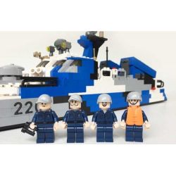 GUDI 8024 non  TÀU TÊN LỬA CAO TỐC TÀNG HÌNH bộ đồ chơi xếp lắp ráp ghép mô hình Military Army STEALTH MISSILE BOAT Quân Sự Bộ Đội 578 khối