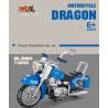 SMALL ANGLE JD003 non  XE MÁY NGỘ KHÔNG bộ đồ chơi xếp lắp ráp ghép mô hình DRAGON MOTOBCYCLE 716 khối