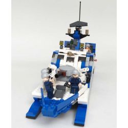 GUDI 8024 non  TÀU TÊN LỬA CAO TỐC TÀNG HÌNH bộ đồ chơi xếp lắp ráp ghép mô hình Military Army STEALTH MISSILE BOAT Quân Sự Bộ Đội 578 khối