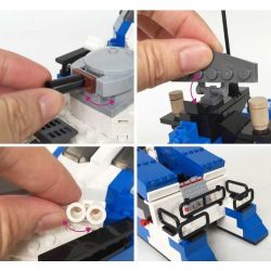 GUDI 8024 non  TÀU TÊN LỬA CAO TỐC TÀNG HÌNH bộ đồ chơi xếp lắp ráp ghép mô hình Military Army STEALTH MISSILE BOAT Quân Sự Bộ Đội 578 khối