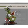 SMALL ANGLE JD001 non  XE ĐẠP MỘT BÁNH bộ đồ chơi xếp lắp ráp ghép mô hình DRAGON MOTOBCYCLE 585 khối