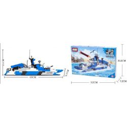 GUDI 8024 non  TÀU TÊN LỬA CAO TỐC TÀNG HÌNH bộ đồ chơi xếp lắp ráp ghép mô hình Military Army STEALTH MISSILE BOAT Quân Sự Bộ Đội 578 khối