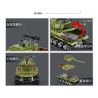 DECOOL BRICKCOOL 3908 non  XE TĂNG ĐIỀU KHIỂN TỪ XA M4A3 bộ đồ chơi xếp lắp ráp ghép mô hình Military Army M4A3 REMOTE CONTROL TANK Quân Sự Bộ Đội 677 khối