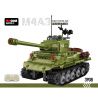 DECOOL BRICKCOOL 3908 non  XE TĂNG ĐIỀU KHIỂN TỪ XA M4A3 bộ đồ chơi xếp lắp ráp ghép mô hình Military Army M4A3 REMOTE CONTROL TANK Quân Sự Bộ Đội 677 khối