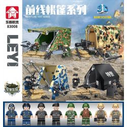 LE YI 83008 non  LỀU TIỀN TUYẾN 4 LOẠI bộ đồ chơi xếp lắp ráp ghép mô hình Military Army Quân Sự Bộ Đội