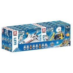 LE YI 83006 non  GIẤC MƠ KHÔNG GIAN SPACE MECHA 8 SỰ KẾT HỢP bộ đồ chơi xếp lắp ráp ghép mô hình Thám Hiểm Không Gian 807 khối
