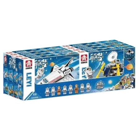 LE YI 83006 non  GIẤC MƠ KHÔNG GIAN SPACE MECHA 8 SỰ KẾT HỢP bộ đồ chơi xếp lắp ráp ghép mô hình Thám Hiểm Không Gian 807 khối