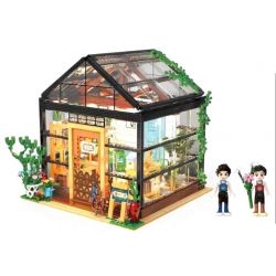 Kazi KY10011 10011 non  CĂN PHÒNG HOA ẤM ÁP bộ đồ chơi xếp lắp ráp ghép mô hình Girl FLOWER SHOP Con Gái 2079 khối