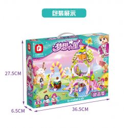FORANGE FC3506 3506 non  NGÔI NHÀ MƠ ƯỚC TRÁNG MIỆNG bộ đồ chơi xếp lắp ráp ghép mô hình Girl DREAM HOUSE Con Gái 425 khối