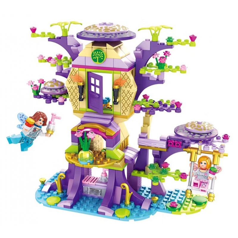 FORANGE FC3501 3501 non  NGÔI NHÀ MƠ ƯỚC TRÊN CÂY bộ đồ chơi xếp lắp ráp ghép mô hình Girl DREAM HOUSE Con Gái 432 khối