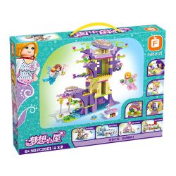 FORANGE FC3501 3501 non  NGÔI NHÀ MƠ ƯỚC TRÊN CÂY bộ đồ chơi xếp lắp ráp ghép mô hình Girl DREAM HOUSE Con Gái 432 khối