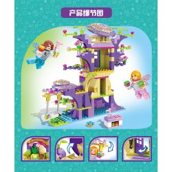 FORANGE FC3501 3501 non  NGÔI NHÀ MƠ ƯỚC TRÊN CÂY bộ đồ chơi xếp lắp ráp ghép mô hình Girl DREAM HOUSE Con Gái 432 khối