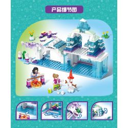 FORANGE FC3502 3502 non  CĂN NHÀ MƠ ƯỚC LỀU TUYẾT bộ đồ chơi xếp lắp ráp ghép mô hình Girl DREAM HOUSE Con Gái 422 khối