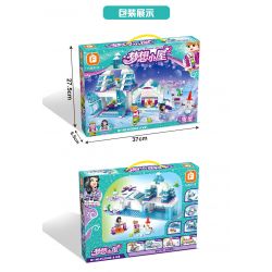 FORANGE FC3502 3502 non  CĂN NHÀ MƠ ƯỚC LỀU TUYẾT bộ đồ chơi xếp lắp ráp ghép mô hình Girl DREAM HOUSE Con Gái 422 khối