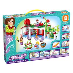 FORANGE FC3504 3504 non  NGÔI NHÀ MƠ ƯỚC HOA bộ đồ chơi xếp lắp ráp ghép mô hình Girl DREAM HOUSE Con Gái 496 khối