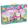 FORANGE FC3503 3503 non  NGÔI NHÀ MƠ ƯỚC KẸO MÚT bộ đồ chơi xếp lắp ráp ghép mô hình Girl DREAM HOUSE Con Gái 520 khối