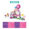 FORANGE FC3503 3503 non  NGÔI NHÀ MƠ ƯỚC KẸO MÚT bộ đồ chơi xếp lắp ráp ghép mô hình Girl DREAM HOUSE Con Gái 520 khối