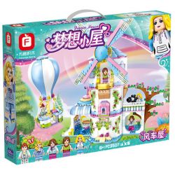 FORANGE FC3507 3507 non  NGÔI NHÀ MƠ ƯỚC CỐI XAY GIÓ bộ đồ chơi xếp lắp ráp ghép mô hình Girl DREAM HOUSE Con Gái 620 khối