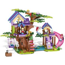 FORANGE FC3512 3512 non  NGÔI NHÀ MƠ ƯỚC TRÊN CÂY bộ đồ chơi xếp lắp ráp ghép mô hình Girl DREAM HOUSE Con Gái 764 khối