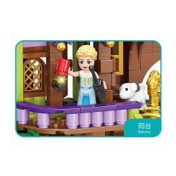 FORANGE FC3512 3512 non  NGÔI NHÀ MƠ ƯỚC TRÊN CÂY bộ đồ chơi xếp lắp ráp ghép mô hình Girl DREAM HOUSE Con Gái 764 khối