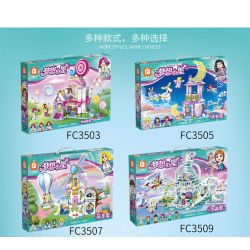 FORANGE FC3512 3512 non  NGÔI NHÀ MƠ ƯỚC TRÊN CÂY bộ đồ chơi xếp lắp ráp ghép mô hình Girl DREAM HOUSE Con Gái 764 khối