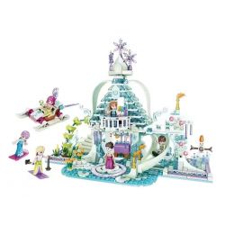 FORANGE FC3509 3509 non  NGÔI NHÀ MƠ ƯỚC PHA LÊ bộ đồ chơi xếp lắp ráp ghép mô hình Girl DREAM HOUSE Con Gái 724 khối