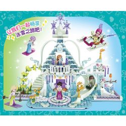 FORANGE FC3509 3509 non  NGÔI NHÀ MƠ ƯỚC PHA LÊ bộ đồ chơi xếp lắp ráp ghép mô hình Girl DREAM HOUSE Con Gái 724 khối